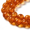 Resin Imitation Amber Beads Strands RESI-Z017-01A-3