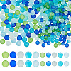 350Pcs 10 Styles Baking Paint Transparent Glass Beads GLAA-PH0004-60-1