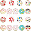 18Pcs 9 Colors Handmade Porcelain Enamel Beads PORC-PA0001-60-7