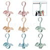 AHADEMAKER 8Pcs 4 Colors Plastic Multi-Function Bag Hook Scarf Hanger AJEW-GA0005-64-1