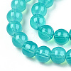 Baking Painted Glass Beads Strands DGLA-Q023-6mm-DB24-2