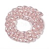 Transparent Electroplate Glass Beads Strands EGLA-N013-T4mm-B18-2