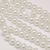 Eco-Friendly Dyed Glass Pearl Round Bead Strands X-HY-A002-10mm-RB001-1