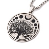 304 Stainless Steel Enamel Necklaces NJEW-Q338-05P-3