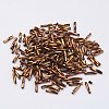 Glass Twisted Bugle Beads X-SEED-E002-9mm-881#-3