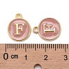 Golden Plated Alloy Enamel Charms ENAM-S118-07F-3