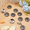 12 Sets 3 Colors Zinc Alloy Decorative Rivets BUTT-GF0001-21-4