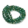 Electroplate Glass Beads Strands EGLA-D015-7x5mm-26-4