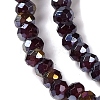 Baking Electroplate Glass Beads Strands DGLA-A039-J2MM-B22-3