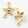 Alloy Enamel Evil Eye Links connectors LS-ENAM-Q032-05-2