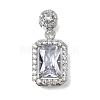 Brass Pave Cubic Zirconia Pendants KK-N290-34P-03-1