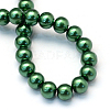 Baking Paint Pearlized Glass Pearl Round Bead Strands HY-Q330-8mm-71-4