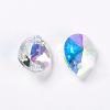 Faceted K9 Glass Rhinestone Charms RGLA-F053-A-001AB-2