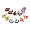 Acrylic Beads Woven Dangle Earrings EJEW-O091-B-1