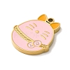 Ion Plating(IP) 304 Stainless Steel Enamel Pendants STAS-Q301-14G-2