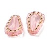 Plating Transparent Acrylic Beads OACR-B013-24C-3