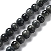 Natura Hawk's Eye Beads Strands G-D0001-22B-8mm-01-1