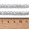 Electroplate Glass Beads Strands X-GLAA-K027-PL-A08-A-6