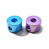 UV Plating Opaque Acrylic European Beads SACR-Z007-01O-2