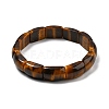Natural Tiger Eye Bead Stretch Bracelets for Women Men BJEW-C097-02C-4