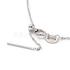 Anti-Tarnish Rhodium Plated 925 Sterling Silver Beadable Necklaces STER-I021-01P-3