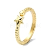 Brass Open Cuff Rings RJEW-B051-58G-1