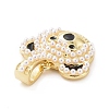Brass Enamel Pendants KK-C012-02G-3