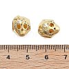 Brass Micro Pave Cubic Zirconia Europe Beads KK-Q006-48G-2