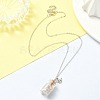 Bee Alloy Pendant Necklace NJEW-FZ00023-4