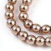 Baking Paint Pearlized Glass Pearl Bead Strands HY-N002-2mm-A06-4