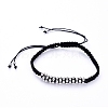 Unisex Adjustable Nylon Thread Braided Bead Bracelets BJEW-JB05137-02-1