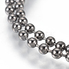 Stainless Steel Ball Chain Necklace Making MAK-L019-01E-B-2