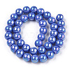 Electroplate Opaque Glass Beads Strands GLAA-T032-P10mm-AB11-2