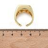 Brass Micro Pave Cubic Zirconia Cuff Open Rings for Women RJEW-L343-06G-5