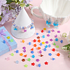 1300Pcs 13 Colors Transparent Acrylic Bead Caps TACR-SP0001-07-4