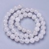 Natural White Jade Round Beads Strands G-N0120-03-8mm-3