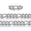 Tarnish Resistant 304 Stainless Steel Curb Chains CHS-N001-05P-4