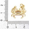 Brass Micro Pave Cubic Zirconia Pendants KK-H525-01C-G-3