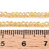 Electroplate Glass Beads Strands EGLA-A044-T1mm-L03-4