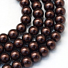 Baking Paint Glass Pearl Bead Strands HY-Q003-3mm-40-1