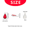 Alloy Glass Pendants PALLOY-SC0002-32-2