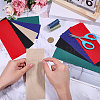 20Pcs 5 Colors Cotton Aida Cloth Bookmarks for Cross Stitch Making AJEW-GL0003-01-3
