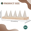 5 Cone Wooden Ring Organizer Holder RDIS-WH0031-02A-04-2