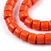 Opaque Solid Glass Bead Strands GLAA-N047-09-F02-3