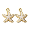 304 Stainless Steel Enamel Pendants STAS-L299-19G-06-1