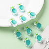 Transparent Enamel Acrylic Beads TACR-S155-002G-6