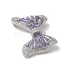 Brass Micro Pave Cubic Zirconia Pendants with Glass KK-U052-27P-01-2