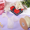 10 Yards Sparkle Polyester Glitter Ribbon OCOR-TAC0034-02A-6