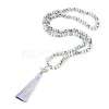 Polyester Tassel Pendant Necklaces NJEW-JN02242-01-1