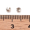 925 Sterling Silver Crimp Beads Cover STER-G027-27S-2.5mm-3